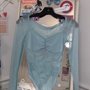 Miss guided blue bodysuit